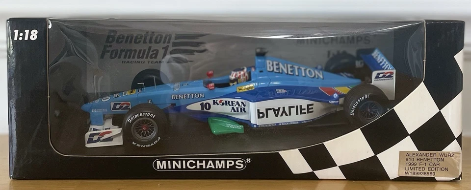 Minichamps A. Wurz Benetton B199 1999 F1 Car 1:18 Scale - Image 3 of 3