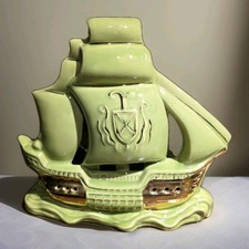 Vintage Mid Century Modern Working 1950's Sailing Ship TV Lamp 