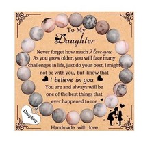 Beaded Bracelet for Women Inspirational Gifts to My Mom To My Daughter