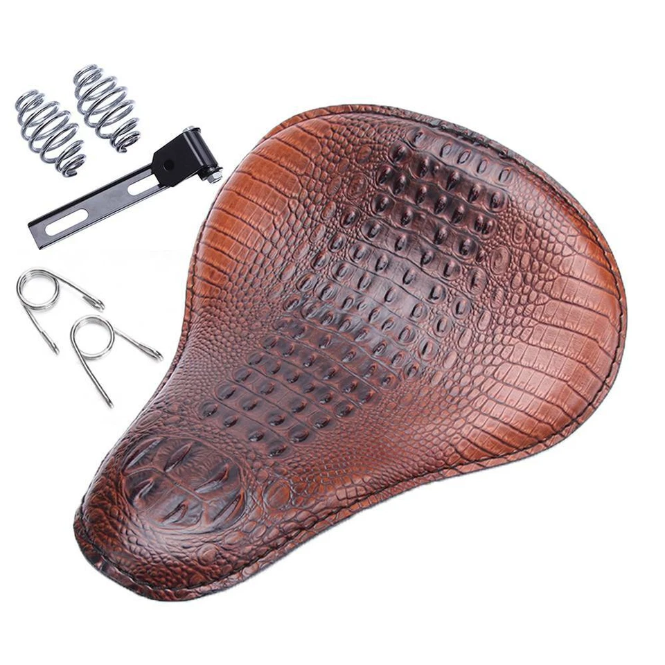 For Harley Springer Softail Bobber Chopper Motorcycle Solo Seat Spring Saddle JQ - Изображение 3 из 4