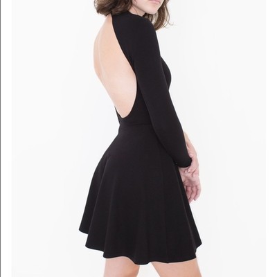 NWT American Apparel Violette Skater Dress Black Grey Burgundy Port Royale  XS,S | eBay