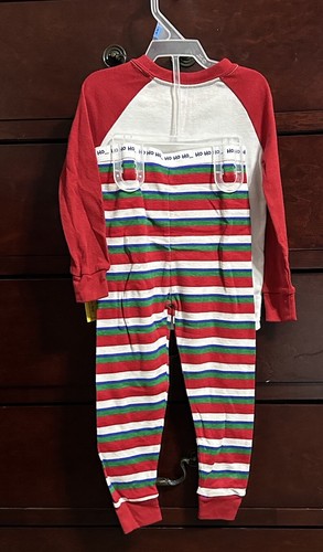 Baby Boys 2 Piece Christmas Holiday Long Sleeve Cool Like Dad Pajama Set 24 M - Picture 5 of 8