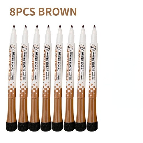 8PCS Magnetic Dry Erase Markers Fine Tip Magnetic Erasable Whiteboard Pens - Picture 24 of 30