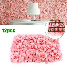 Artificial Rose Hydrangea Flower Wall Panels Wedding Backdrop 60 X40cm 12pcs