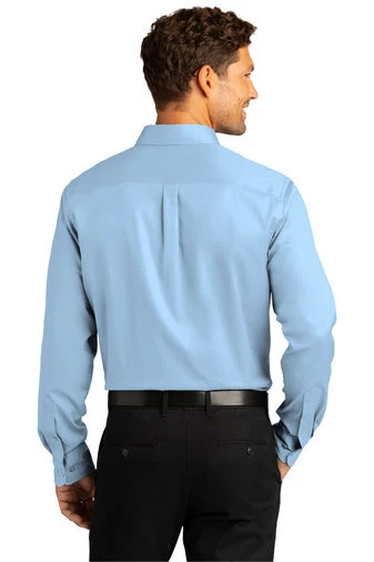 Port Authority W808 Mens Long Sleeve Easy Care SuperPro React Twill Dress Shirt - Image 2 of 3