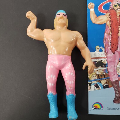 LJN Titan Sports WWF Wrestling Superstars Jesse Ventura & Poster