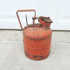 Vintage Justrite One Gallon Gas Safety Can RM5120 Collectible