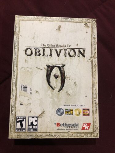 The Elder Scrolls IV Oblivion - 2006 Bethesda PC Game Windows With Map / Manual