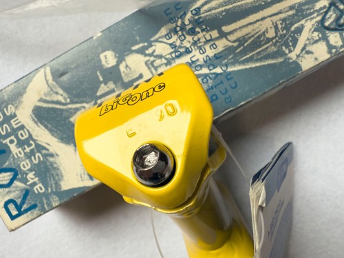 stem attacco pipa Manubrio ITM RACING BIG ONE 90 mm new YELLOW PANTANI NOS NIB - Picture 7 of 21