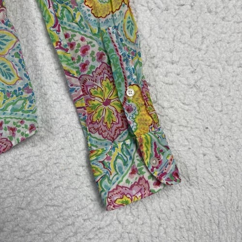Ralph Lauren Shirt Womens 8 Floral Paisley Vintage Boho Career Office Casual Top - 第 11/12 張圖片