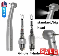 Dental Fiber Optic LED Handpiece / LED Quick Coupling 4/6H Fit KAV LUX