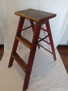 Vintage Folding Ladder Plant Stand