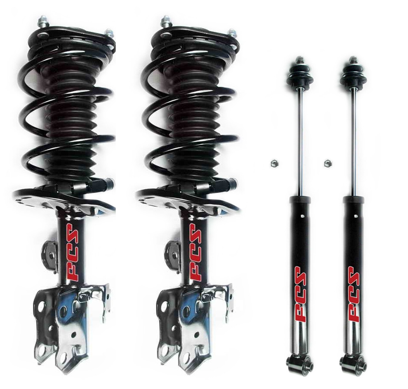 FCS Rear Suspension Strut & Coil Spring Kit For Mini Cooper R50 R52 R53 (Pair)