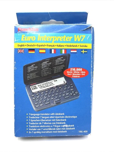 FRANKLIN EURO INTERPRETER W7 TASCHENÜBERSETZER TRE-400 GETESTET - Bild 2 von 12