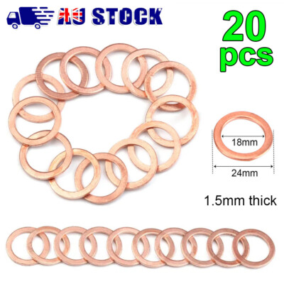 Oil Drain Plug Crush Washer 450 Pcs /Set Oil Drain Plug Crush Aluminum-Gaskets Washer Assortment... O Ring Assortment Kit - Foto 5