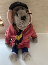 vintage roland rat plush soft toy suit and tie