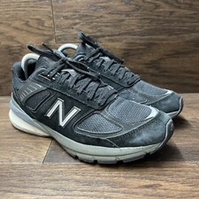 New Balance 990v5 Triple Black M990 Shoes Mens 8.5/Womens 10.5 2E Wide USA