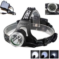 Powerful Cree Camping Hunting 3 Mode 6000 Lumens Headlight Lamp & Charger Powerful Cree Camping Hunting 3 Mode 6000 Lumens Headlight Lamp & Charger