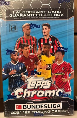 【新品未開封】Topps Chrome Soccer bundesliga 2021/22 Topps Chrome Bundesliga Soccer Hobby Box (18 pks/bx