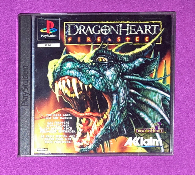 * DRAGONHEART: FIRE & STEEL * JEU PS1 PSONE PAL FR OBV SANS NOTICE RETRO RARE