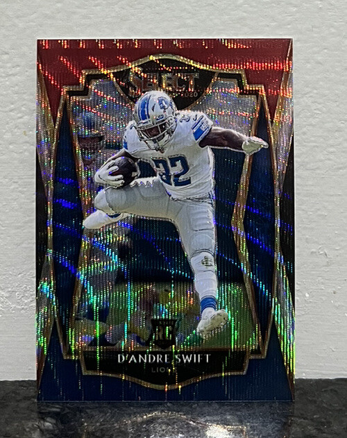 D'Andre Swift 2020 Panini Select Premier Level Tri-Color Prizm /199 Rookie RC