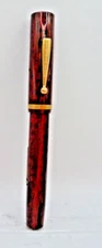 Eagle Pencil Co. Woodgrain Flat Top Fountain Pen-l4k fine nib-working