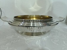 Pr&auml;chtige Art D&eacute;co Schale auf Fu&szlig;, versilbert