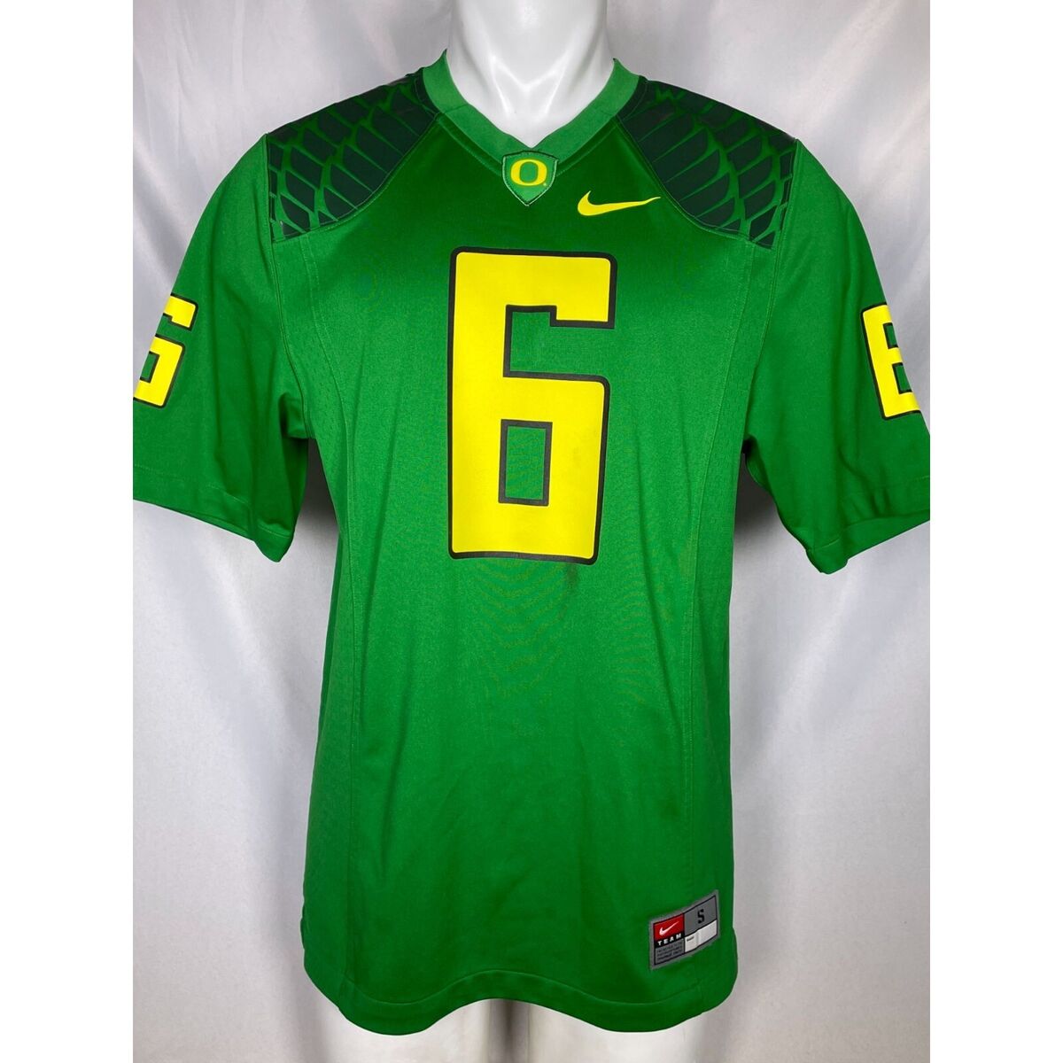 買い誠実 Nike #6 Ducks Oregon Team SMALL Men's Jersey Football Green 記念ユニフォーム