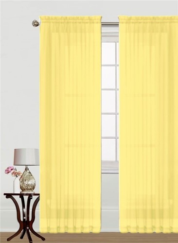 2 STCK. TRANSPARENTE VOILE PANEEL INNEN AUSSEN VERANDA HOCHZEIT STANGE TASCHE FENSTERVORHANG  - Bild 48 von 49