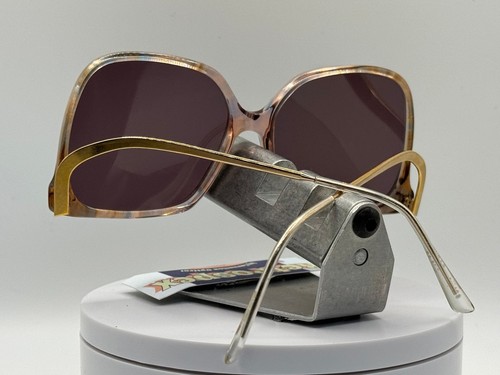 Vintage Oversize Sunglasses NOS Drop Temple Purple Lens Ruth Purple Demi - Picture 9 of 10