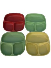 4 RePlay Kid Friendly Divided Plates Dishes Eco Friendly Recycled PBA free