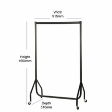 SUPER HEAVY DUTY CLOTHES RAILs 2ft 3ft 4ft 5ft 6ft GARMENT RACKs HOME STORAGE 