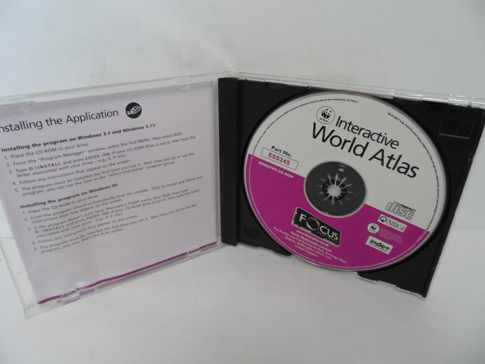 FOCUS MULTIMEDIA - INTERACTIVE WORLD ATLAS - CD-ROM - Image 3 of 3
