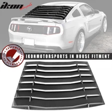 Fits 05-14 Ford Mustang IKON Style Unpainted Rear Window Louver Windshield ABS