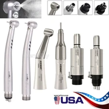 AZDENT Dental E-generator LED High Speed/Low Speed Handpiece Kit 2/4Hole