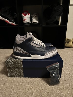 jordan 3 navy blue | eBay