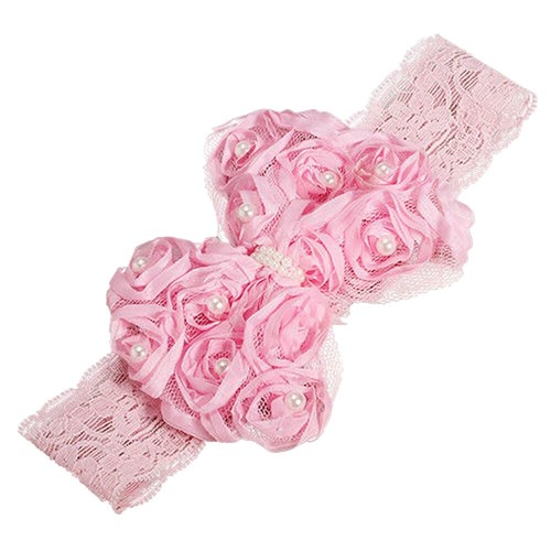 PINK PEWTER Stretch Headband with Golden Rhinestones and  display picture 3
