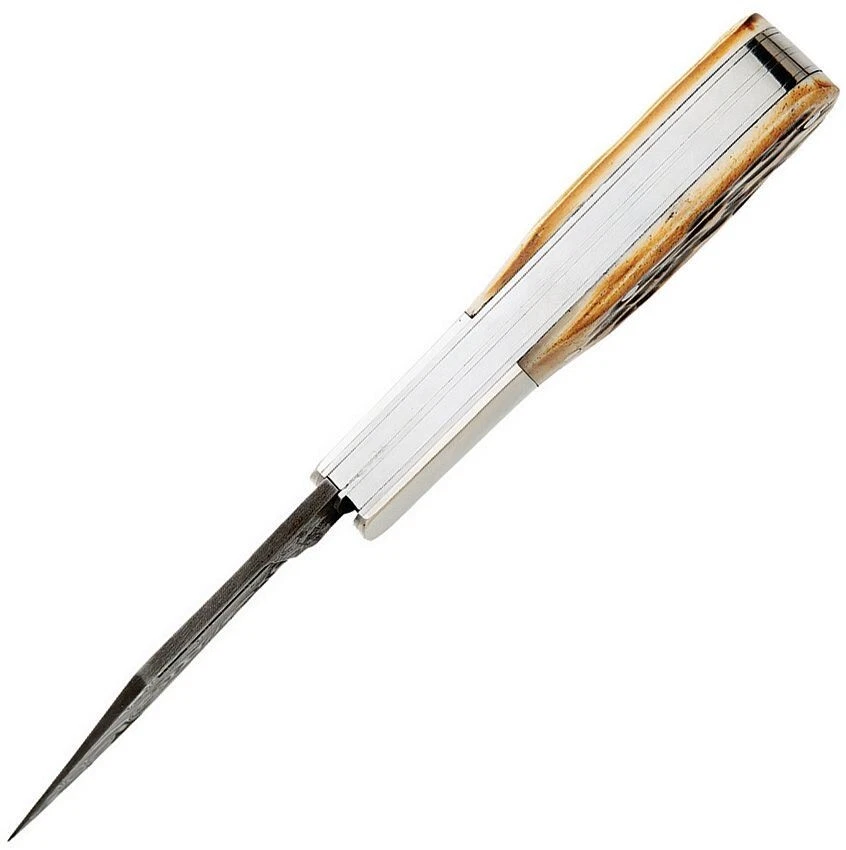 CUCHILLO BEAR & SON - 3" BABY BARLOW - MANGOS DE CIERVO - HOJAS DE ACERO DAMASCO Foto 3 de 3