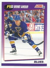 ROD BRIND'AMOUR 1991-92 SCORE CARD MINT CONDITION