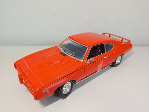 RARE MOTORMAX 1:18 1969 PONTIAC GTO JUDGE, DARK ORANGE - 73133 - Picture 1 of 6