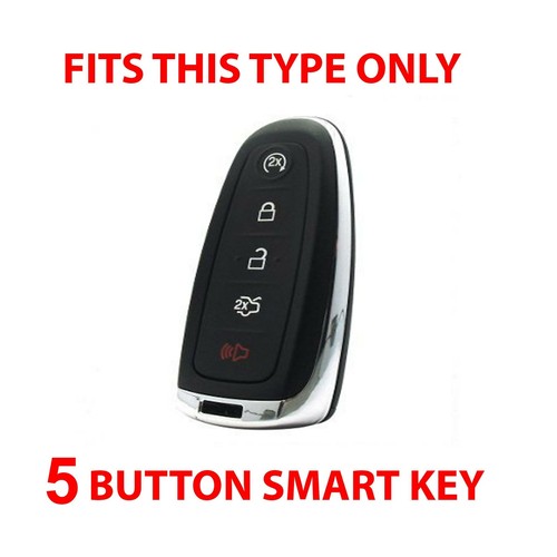 2pcs 5B Silicone Fob Skin Cover Fob Remote Keyless Remote for Ford Lincoln Key - Picture 5 of 5