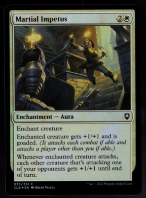 Martial Impetus 033/361 Common Foil Baldur's Gate Magic The Gathering NM