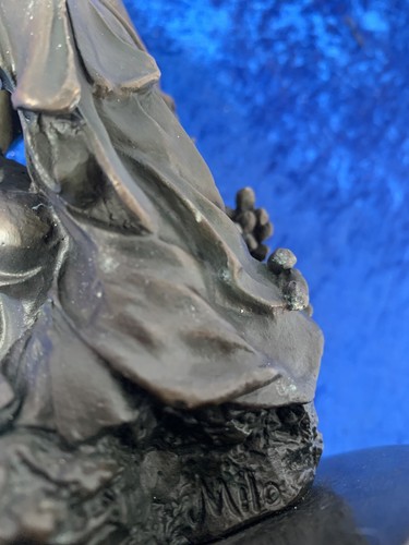 Original Antique Bronze signed MILO statue - Picture 2 of 10