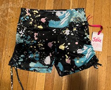 Justice Girls Cinched Side Bike Shorts Size:12/14 NEW/NWT