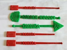 1960'S SAHARA AND GOLDEN NUGGET VEGAS SWIZZLE STICK LOT BAR CASINO BARWARE BAR