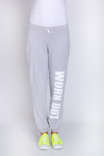 Womens Full Length Fleece Joggers Cuffed Sport Pants Jogging Work Out Print DW - Picture 8 of 16