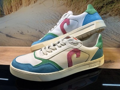 Sioux Sneaker Damen Turquesa/Snow/Agave Gr.41 Neuwertig Echt Leder
