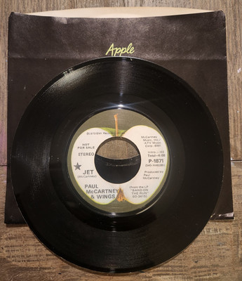 Paul McCartney & Wings Jet PROMO 45 Mono / Stereo Apple P-1871 Beatles 1974