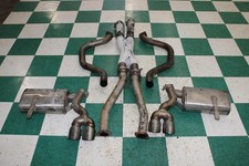 97-04 C5 Vette 5.7l Corsa Cross X Pipe Exhaust Dual Muffler System Set Tip Oem