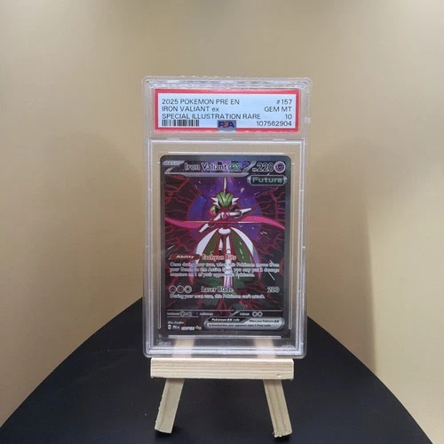 Pokémon TCG Iron Valiant EX 157/131 SV Prismatic Evolutions 2025 PSA 10 Gem MINT